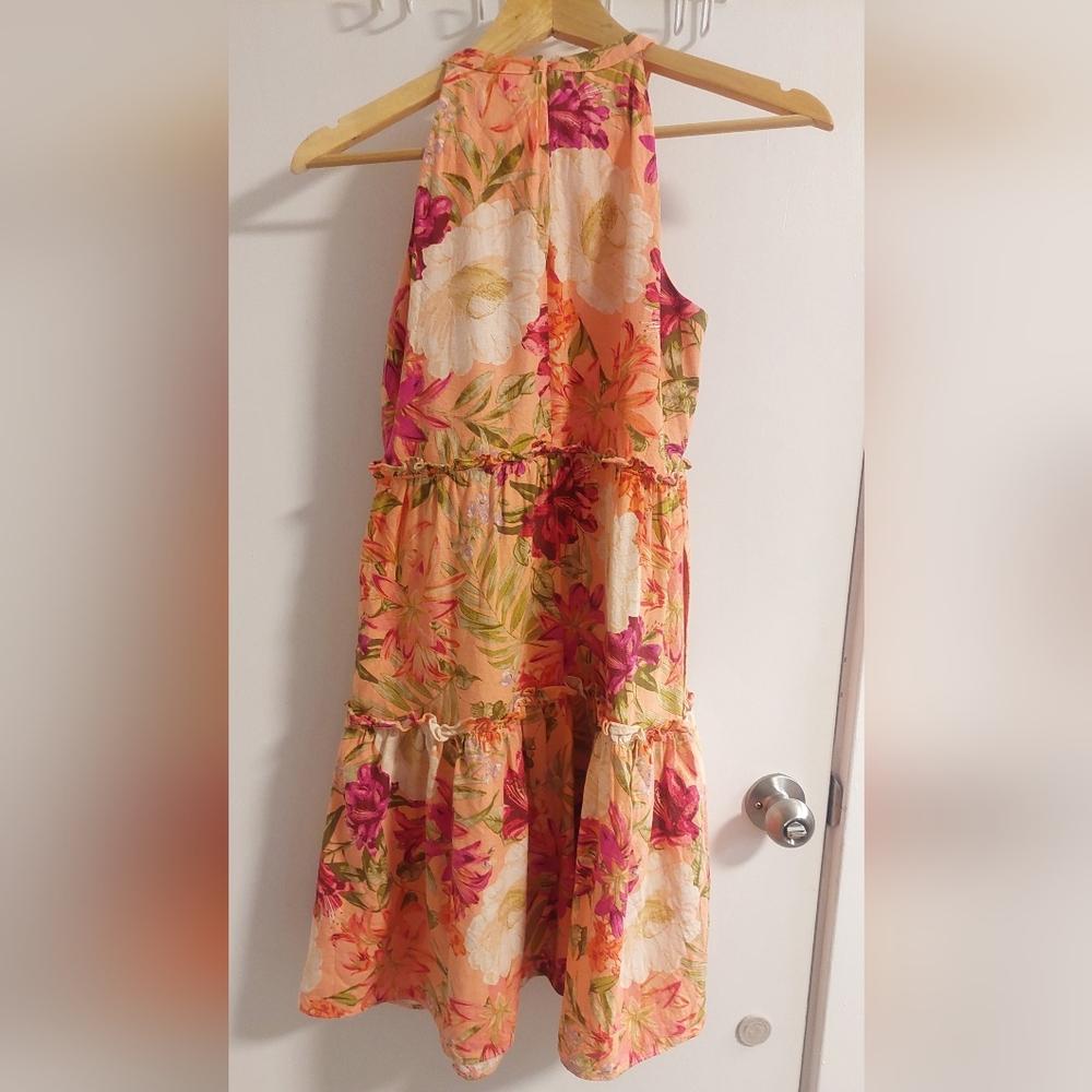 VINCE CAMUTO Floral Halter Neck Dress - Picture 4 of 8